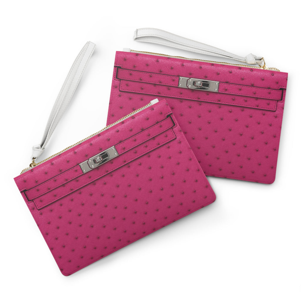 Canal Street Fuchsia Clutch Bag — Elegant Wristlet Purse for Evening & Gifts