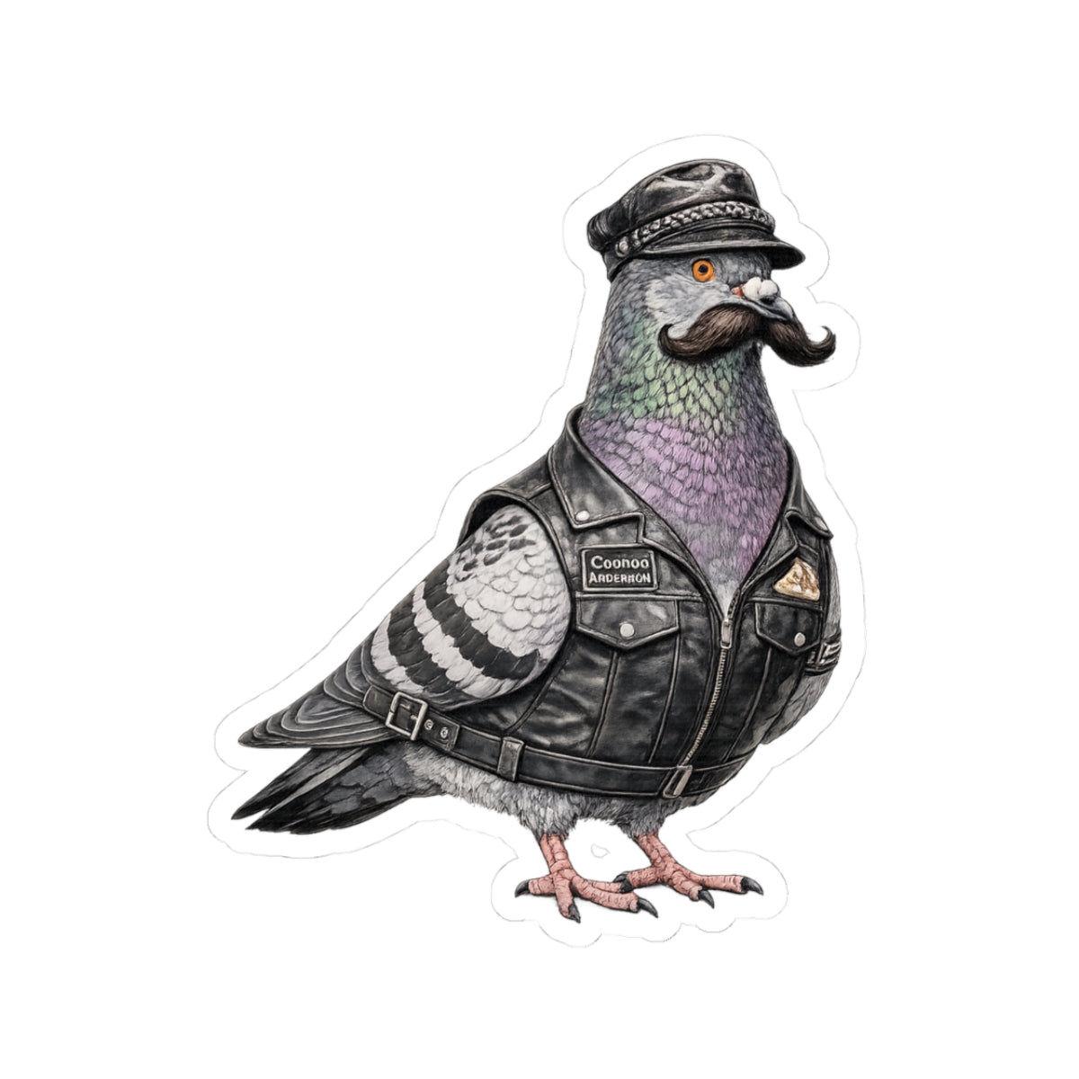 Chelsea NYC Pigeon 3" x 3" Sticker