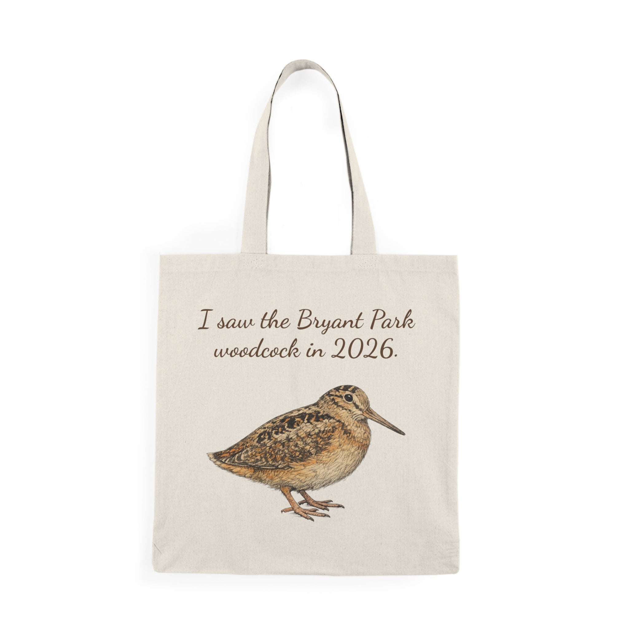 Bryant Park American Woodcock Subway Tote Bag | NYC Bird Lover souvenir tote