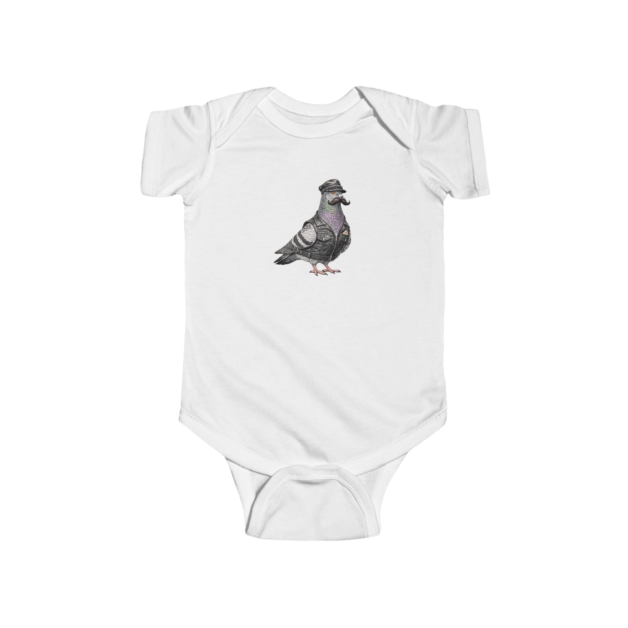 Customizable Chelsea NYC Pigeon Baby Onesie | New Yorker Reveal Infant Bodysuit