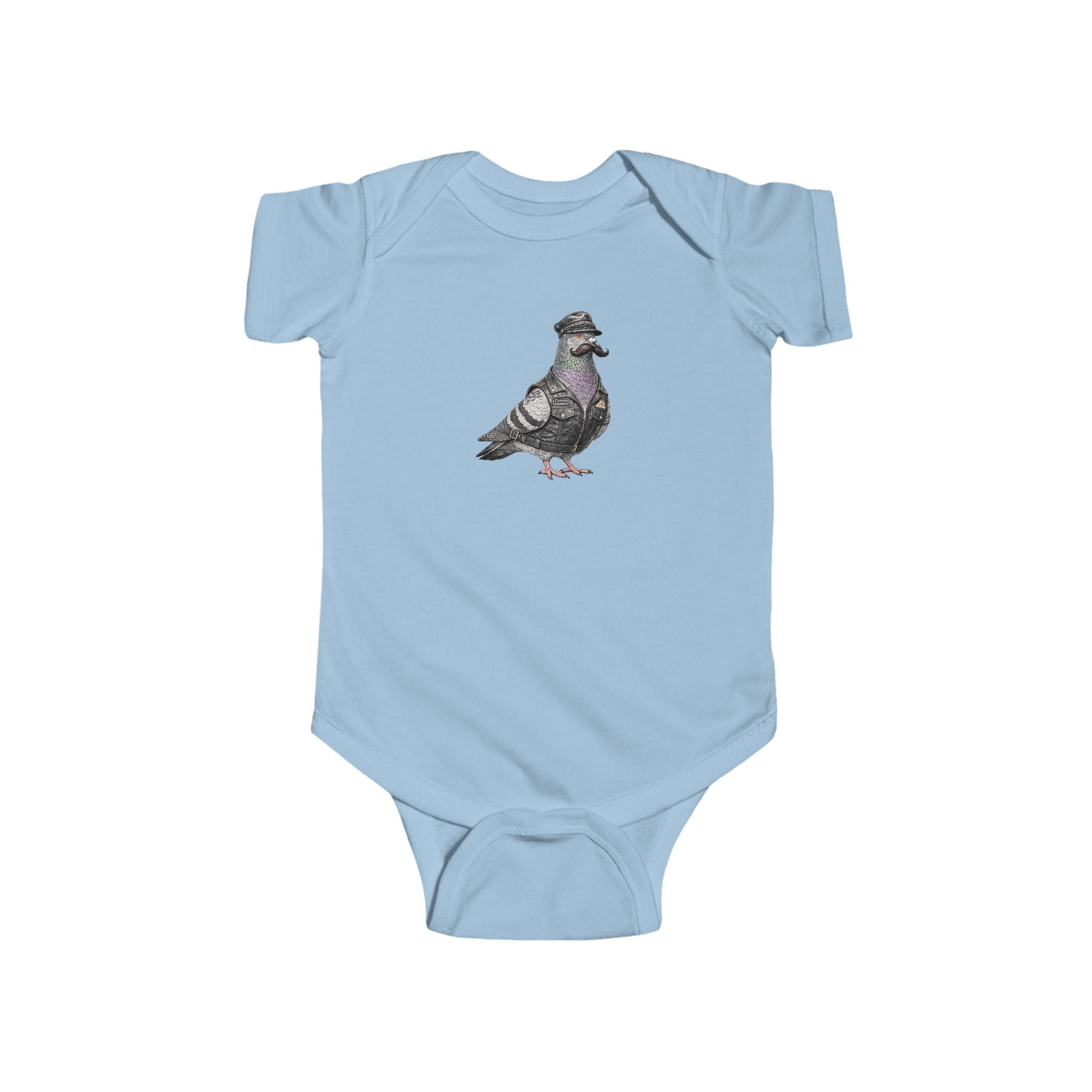 Customizable Chelsea NYC Pigeon Baby Onesie | New Yorker Reveal Infant Bodysuit