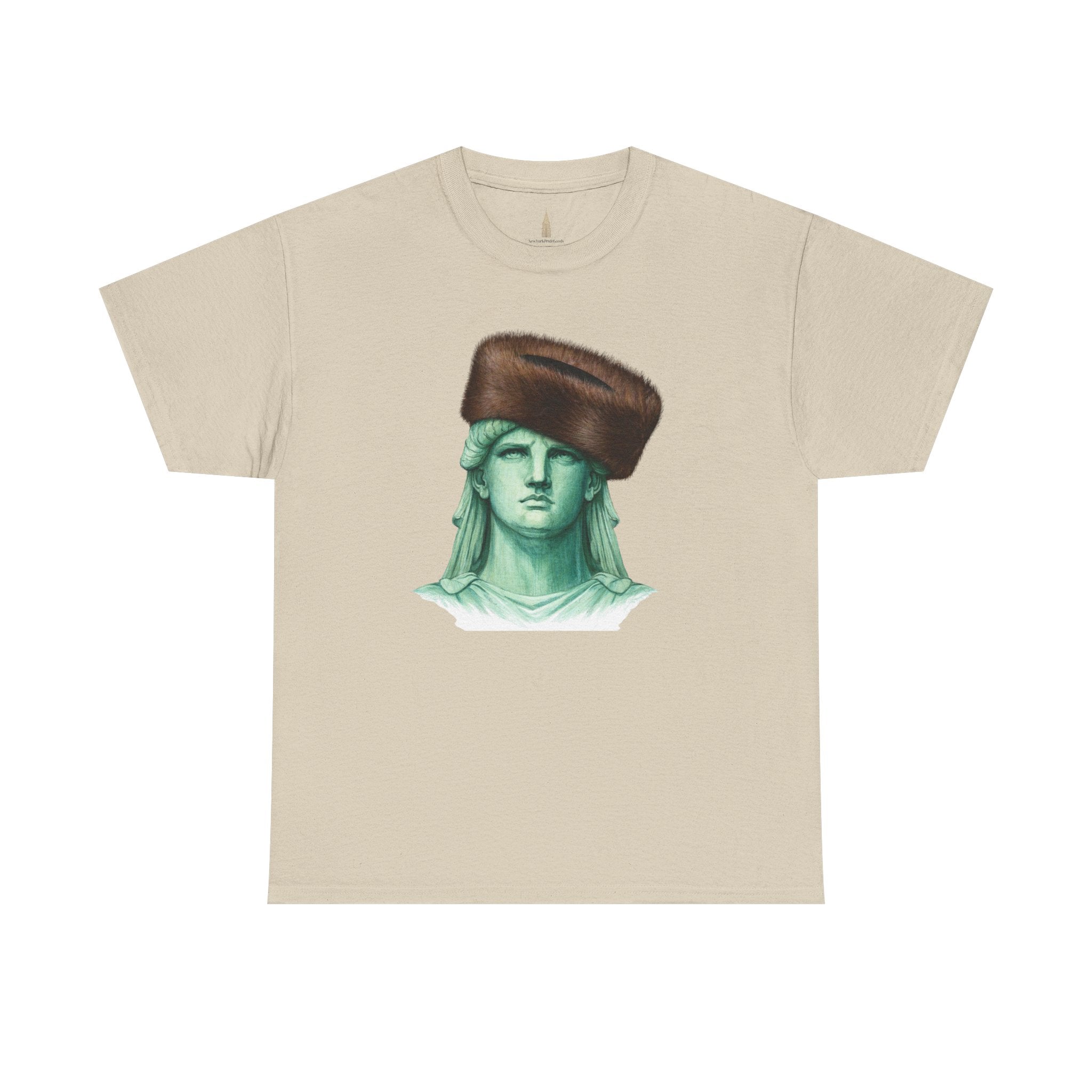 Statue of Liberty Crowned with Shtreimel T-Shirt | NYC Statue Tee