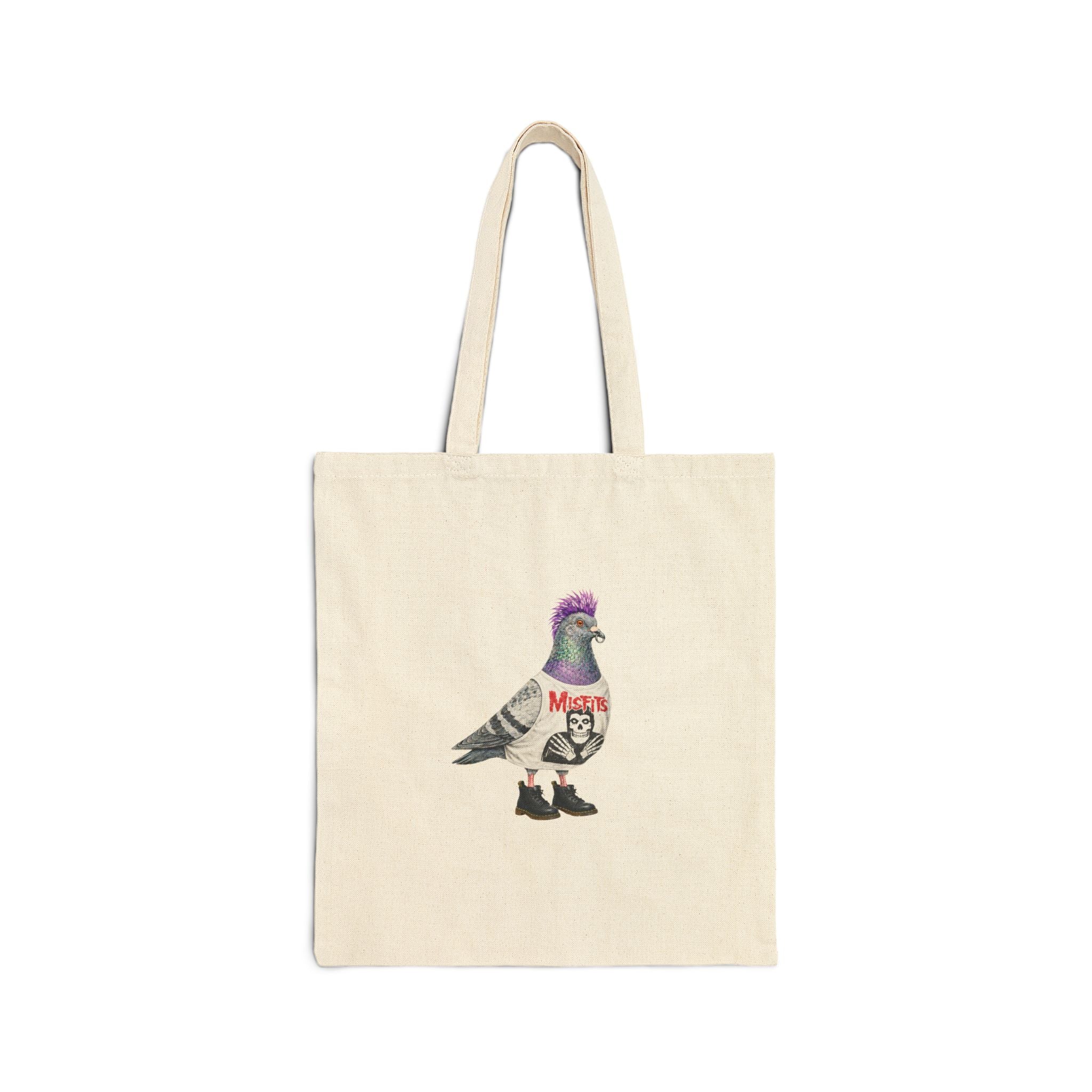Customizable East Village NYC Pigeon Subway Tote Bag | New York Punk Rocker Bird Lovers Tote