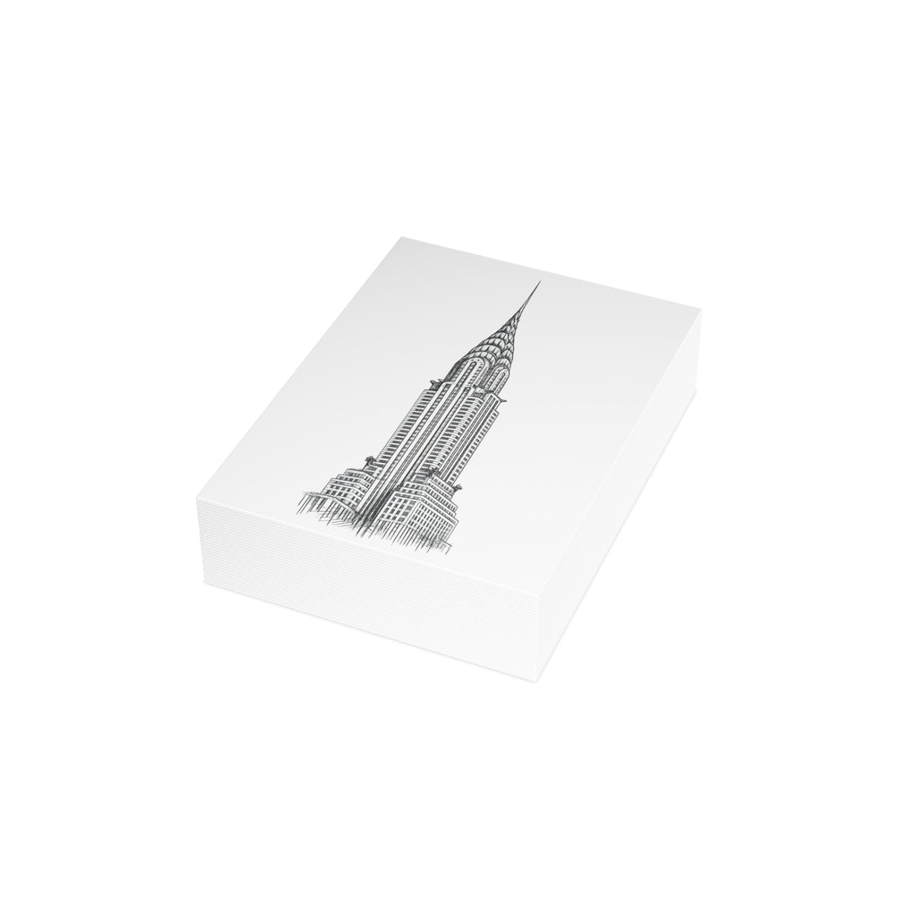 Chrysler Building Postcard Set — Architectural Sketch Postcard Bundle
