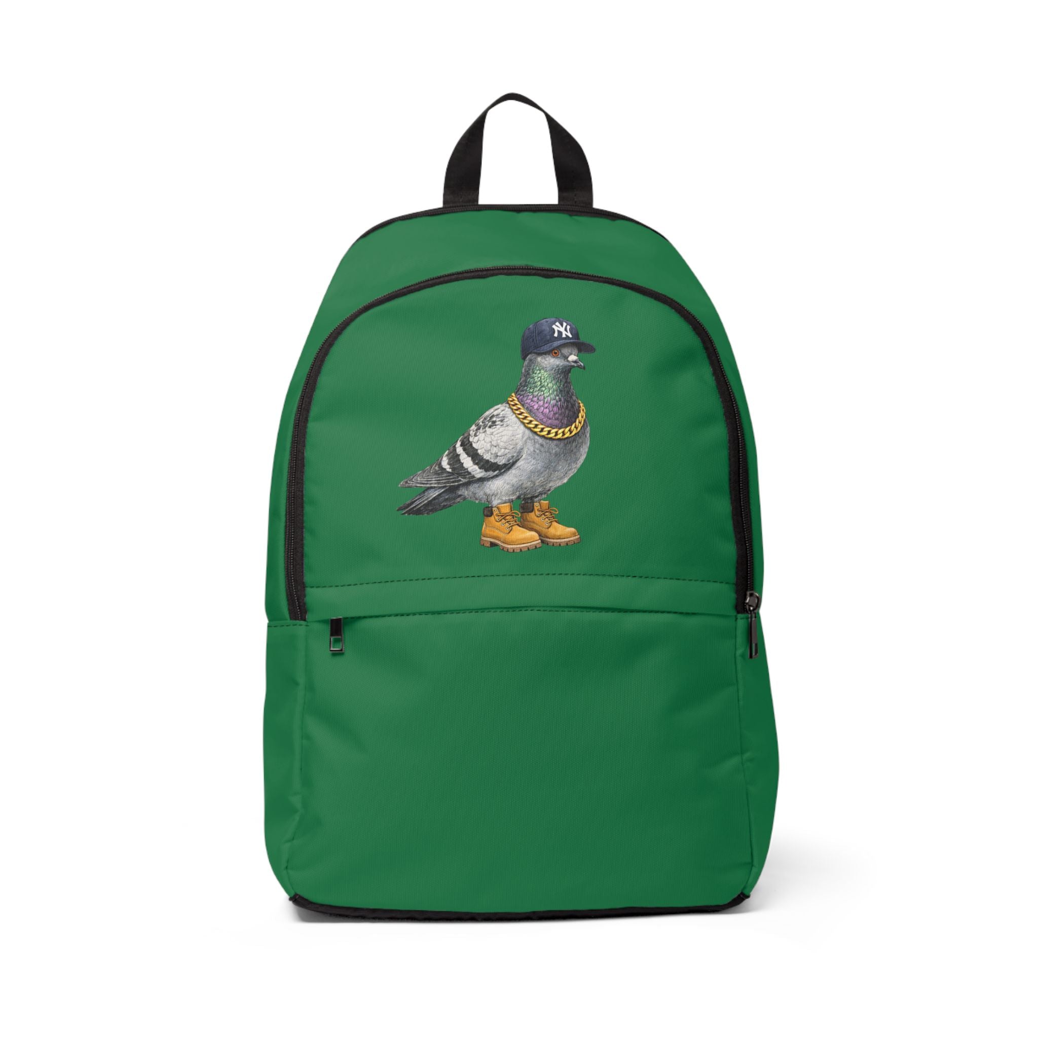 Bronx NYC Pigeon Graphic Backpack — Urban Streetwear Bird Lover Design Book Bag
