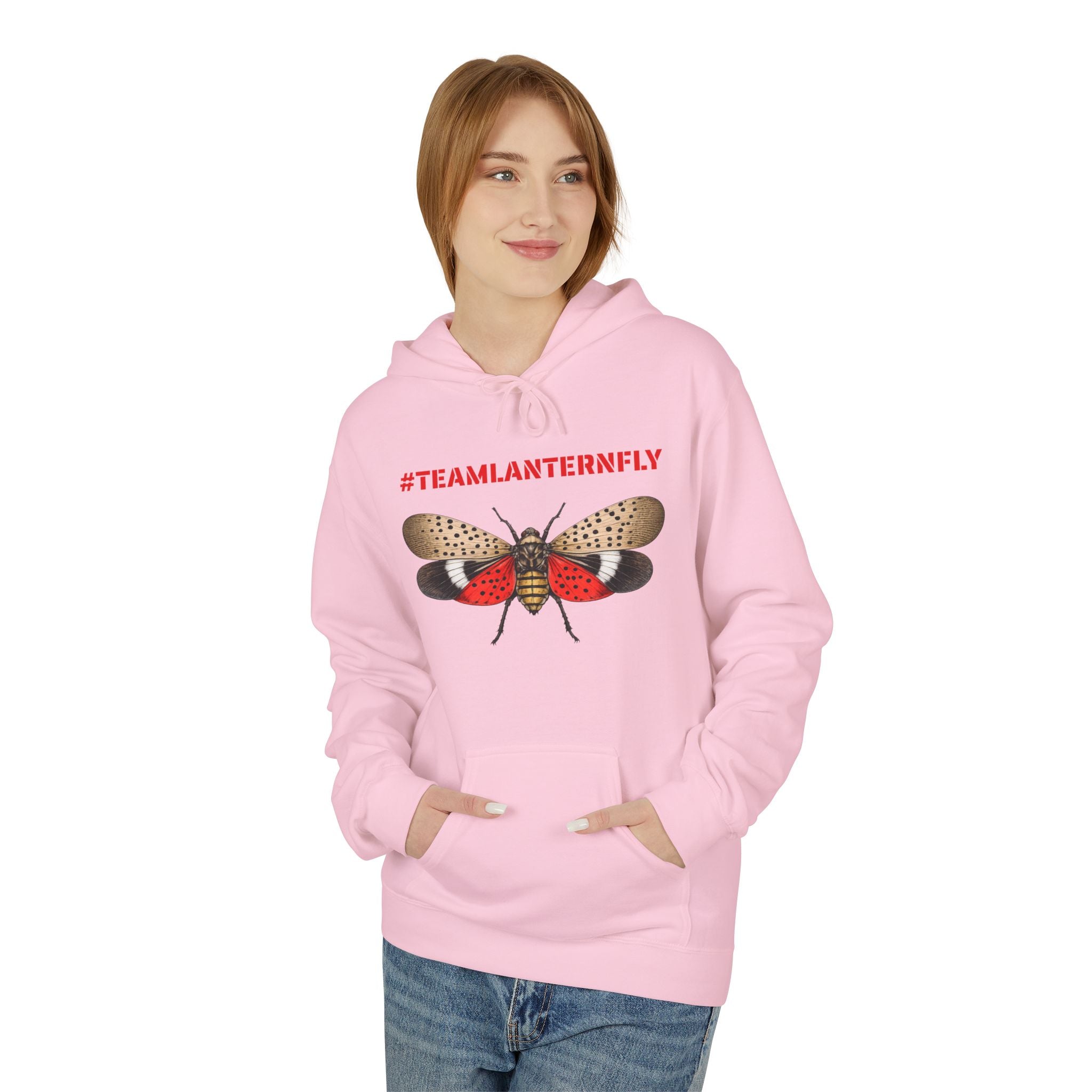 NYC Spotted Lanternfly Hoodie — Team Lanternfly Hooded Pullover Sweatshirt