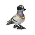 Brooklyn NYC Pigeon 3" x 3" Sticker