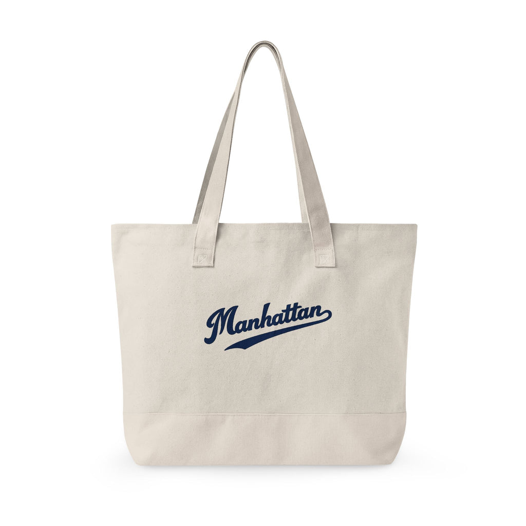 Manhattan Canvas Tote — Zippered Market Bag