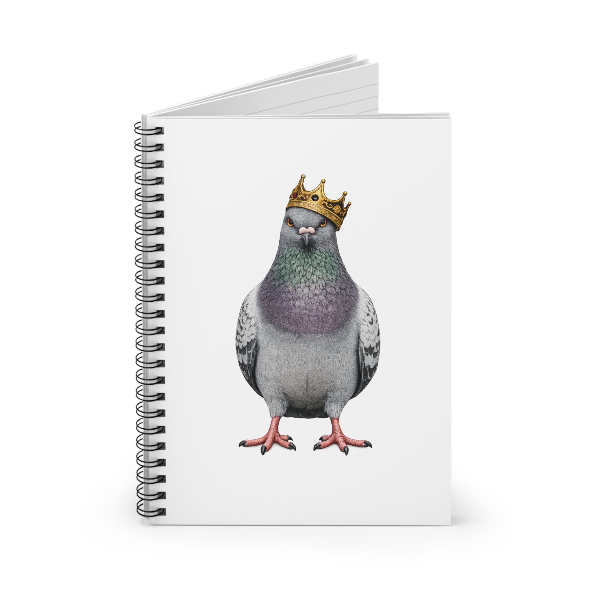 Customizable Bed-Stuy NYC Pigeon Spiral Journal | Bird Lovers Notebook