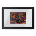Colorized Historic Lower East Side 1 | Old New York Street Vendor Painting  | Black Frame