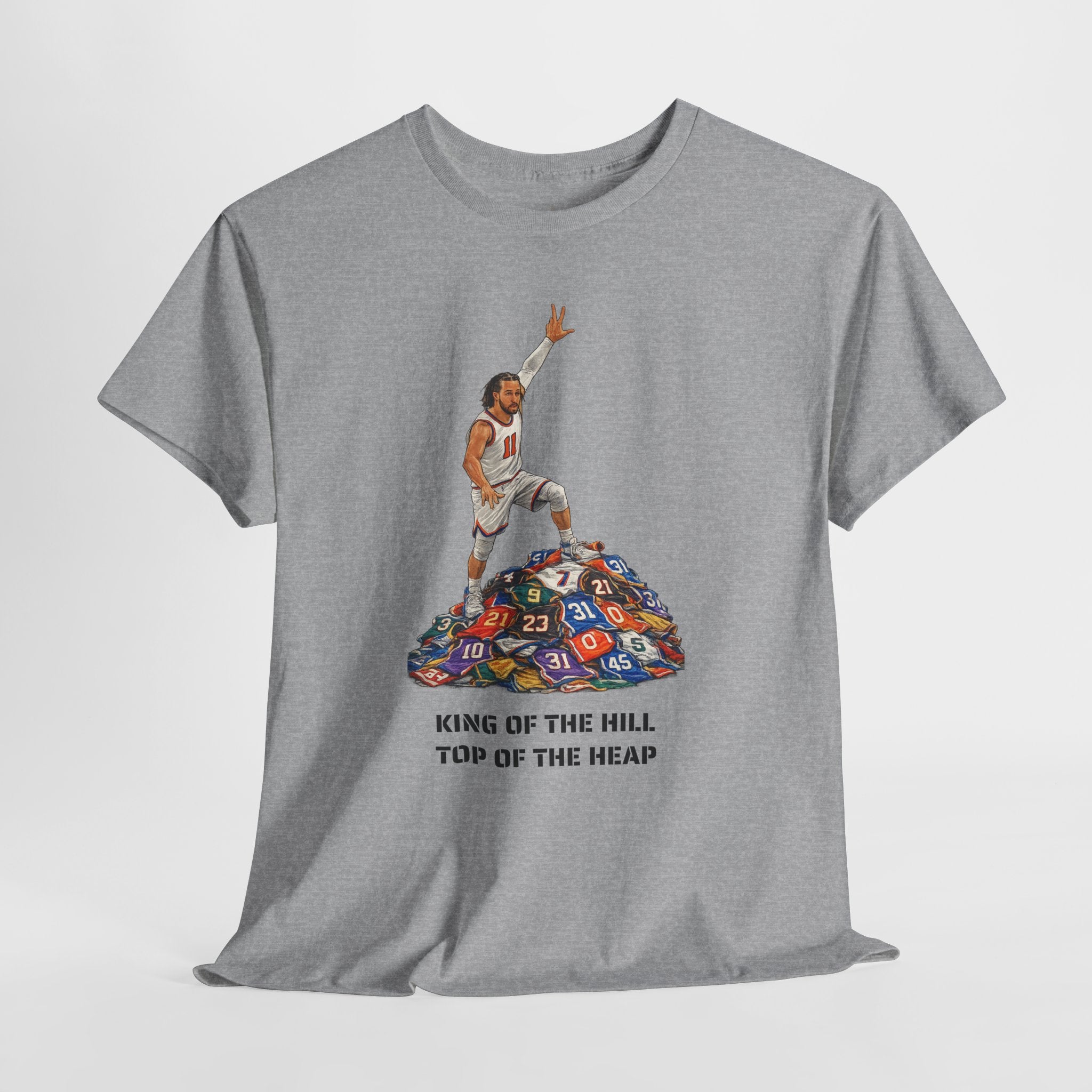 Jalen Brunson King of the Hill Top of the Heap Tee | New York New York Basketball T-Shirt
