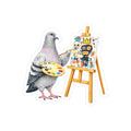 SoHo NYC Pigeon 3" x 3" Sticker