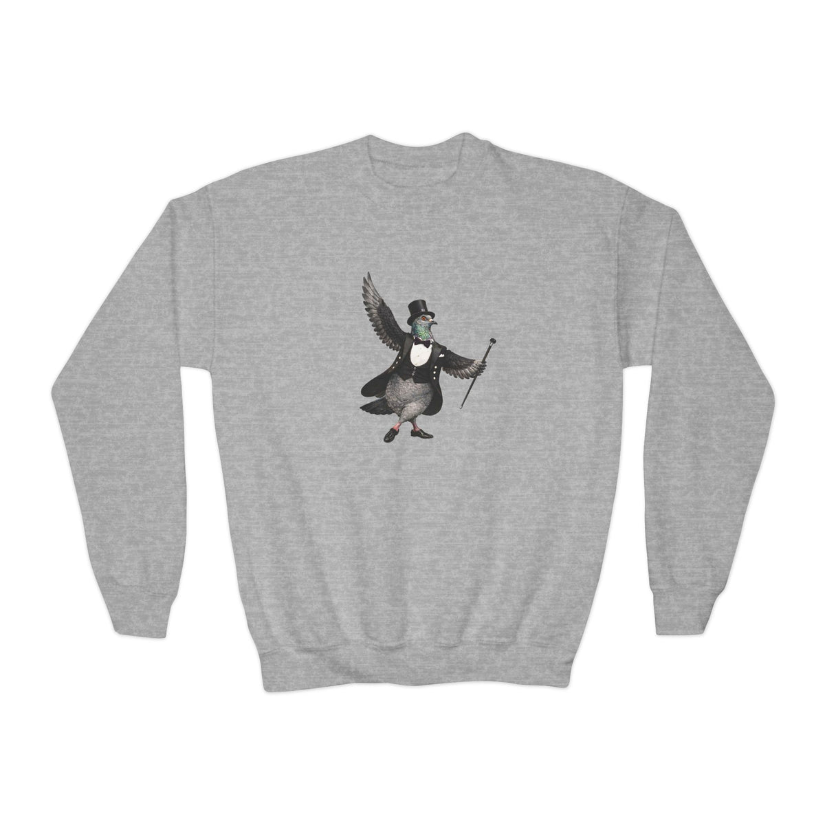 Customizable Broadway NYC Pigeon NYC Kids Crewneck Sweatshirt    New York Theater Kid Bird Lover Childrens Sweater