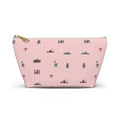 Icons of DUMBO Pink Accessory Pouch — T-Bottom Makeup Bag