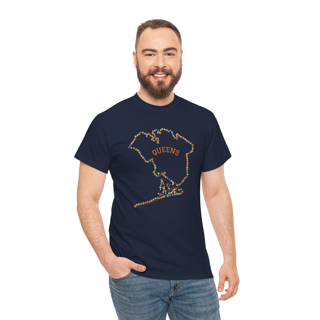 Queens Map Subway Signs T-Shirt | NYC Subway Tee