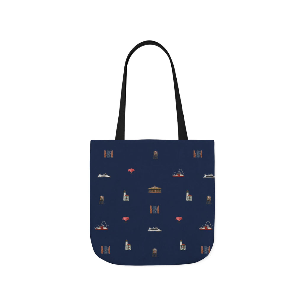 Icons of DUMBO Navy Canvas Tote
