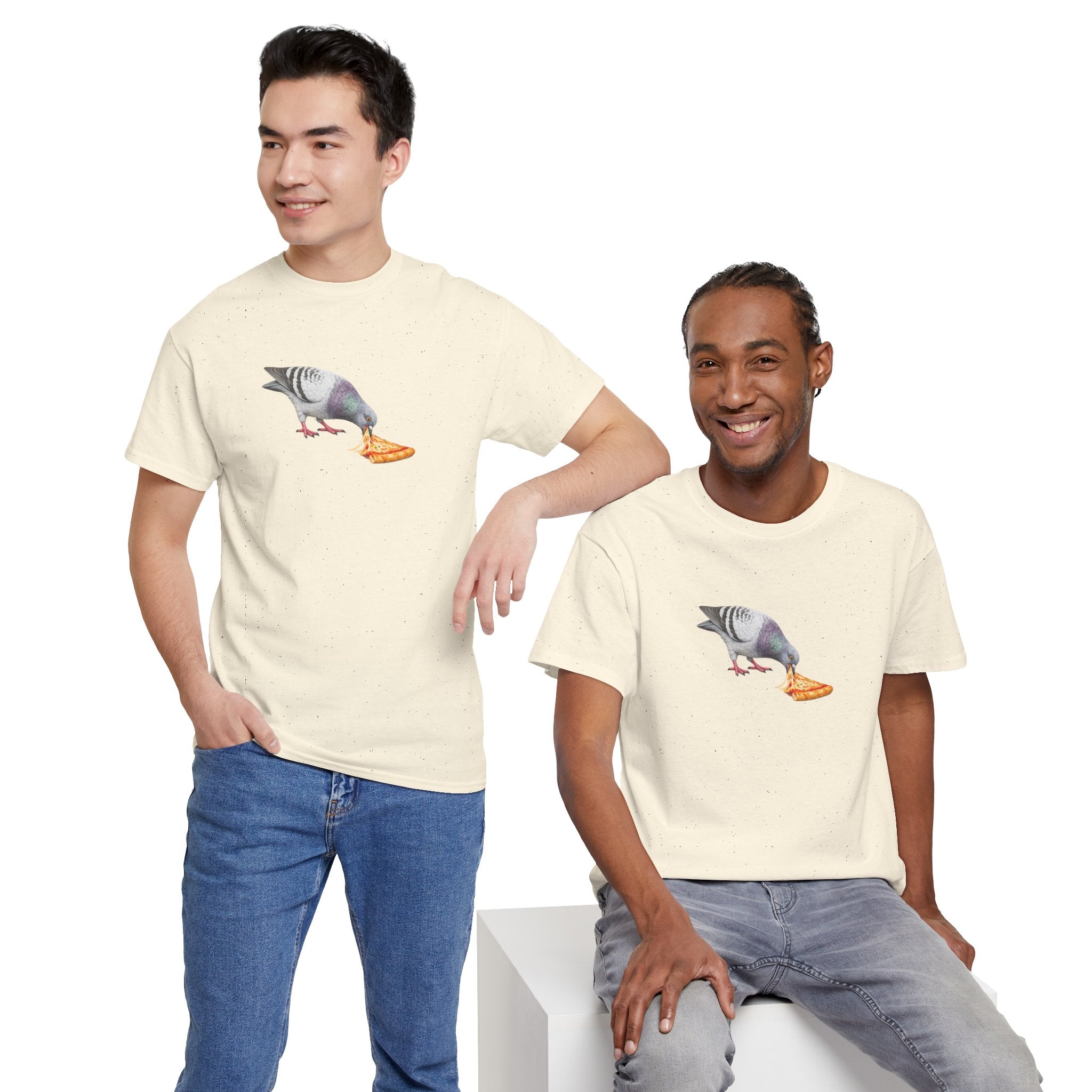 Customizable Little Italy NYC Pigeon T-Shirt | New York Pizza Lover Tee