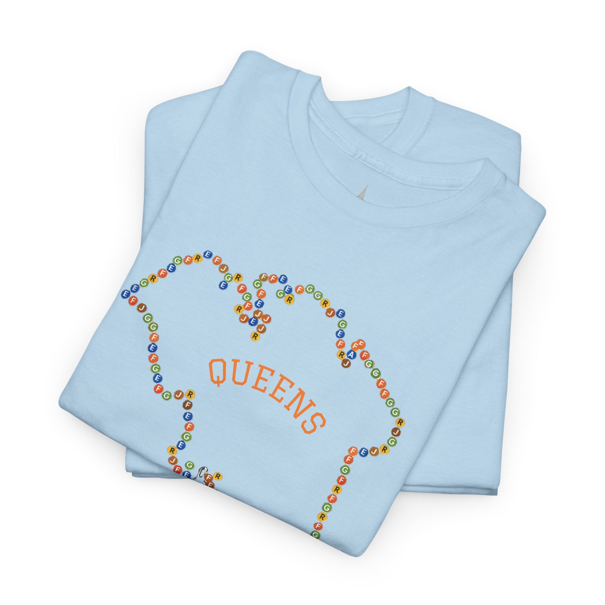Queens Map Subway Signs T-Shirt | NYC Subway Tee