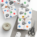 Subway Train & Transit Icons Gift Wrap Papers | NYC Metro Subway Pattern Wrapping Paper