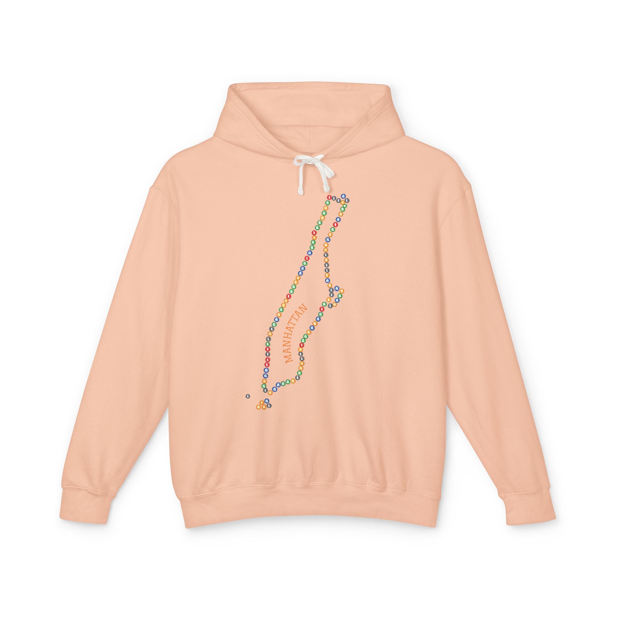 Manhattan Map Subway  Hoodie | New York Borough Outline Hooded Sweatshirt