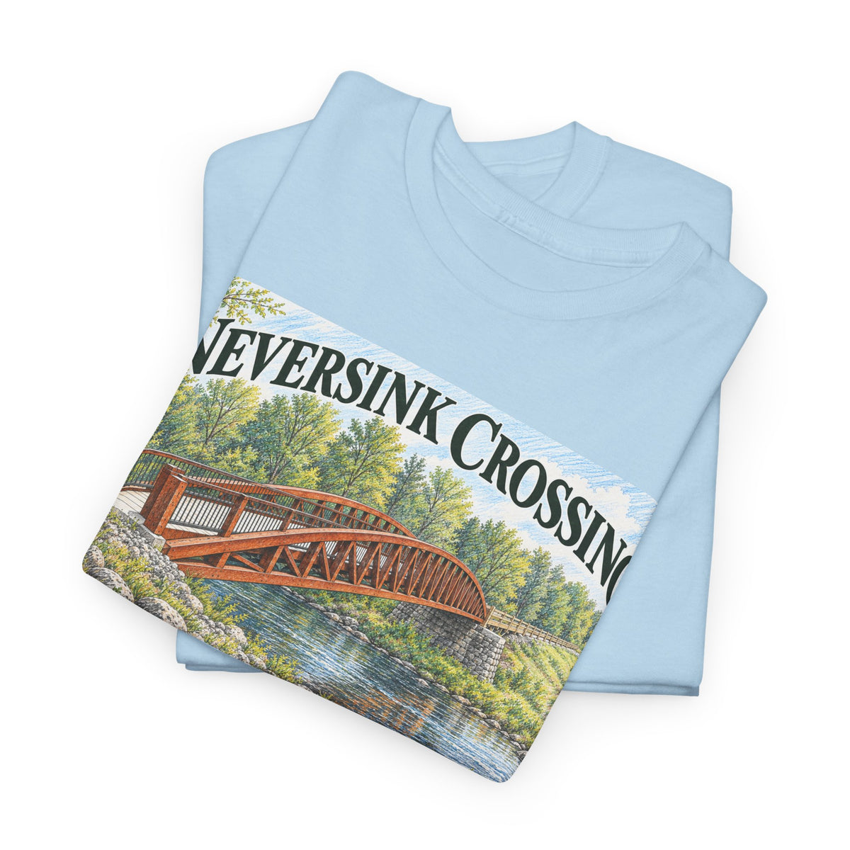 Neversink Crossing Fallsburg NY Scenic Bridge T-Shirt