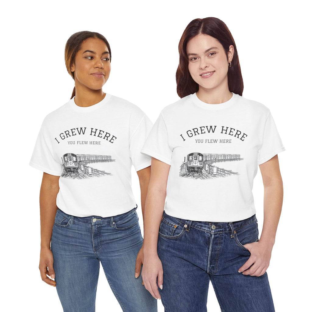 Elevated Subway T-Shirt |I Grew Here You Flew Here New York City Train Tee