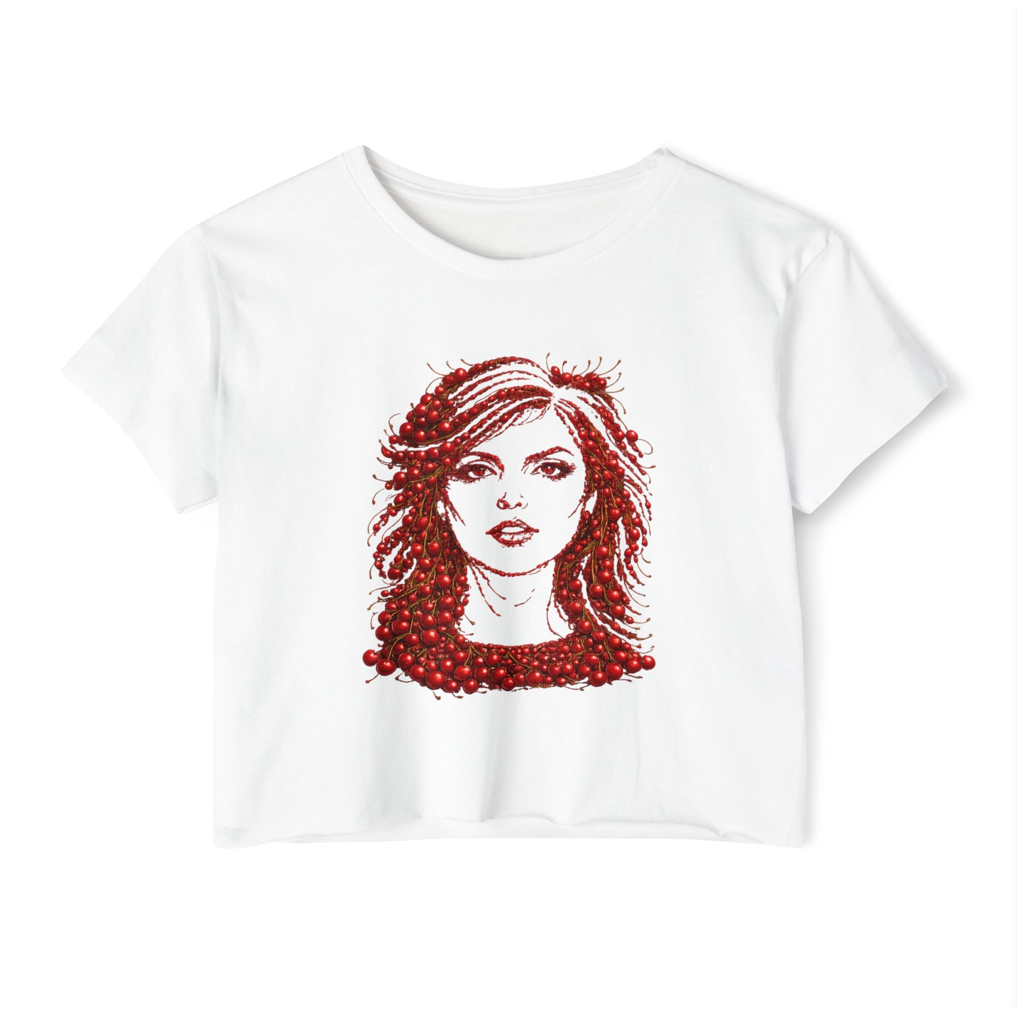 Cherry Debbie Harry Crop Top T-shirt   Music Tee