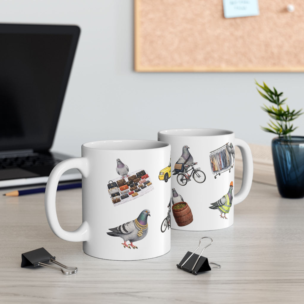 Hard Working New Yorkers | NYC Pigeon 11oz Coffee Mug