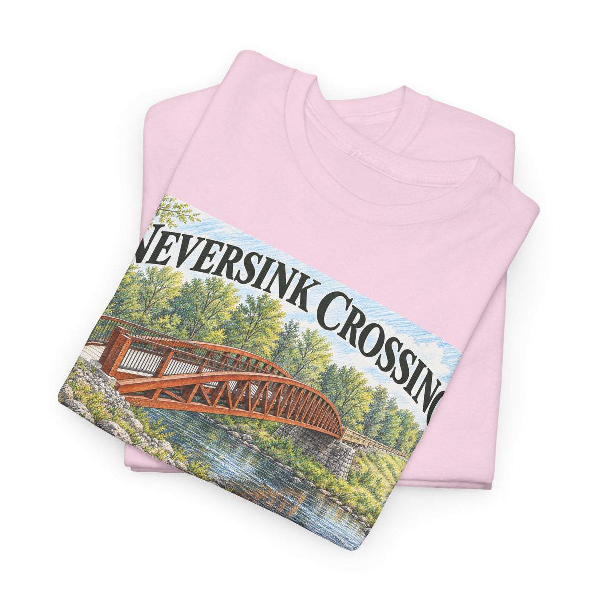 Neversink Crossing Fallsburg NY Scenic Bridge T-Shirt