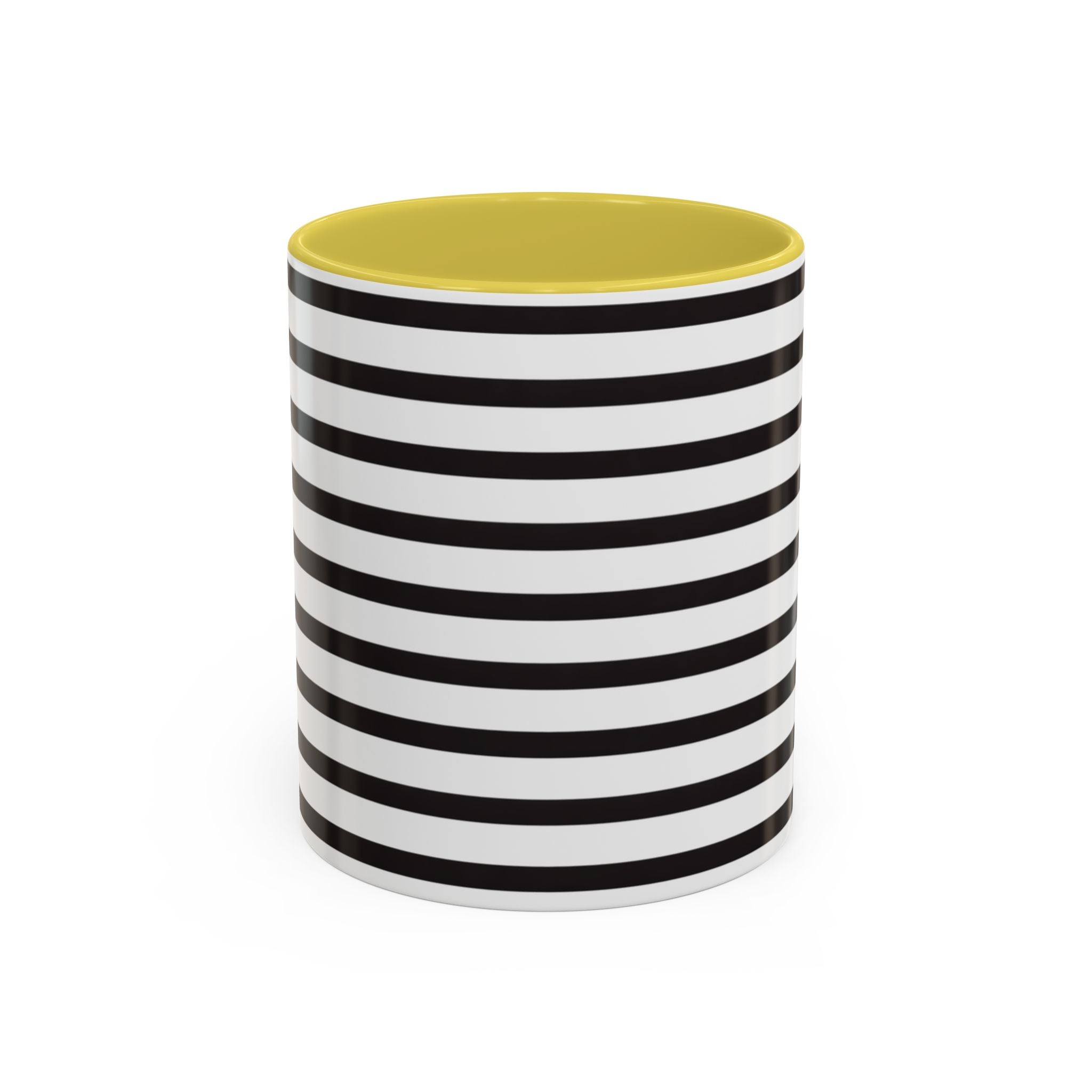 Rainy Day Stripes Mug | Yellow Coffee Cup