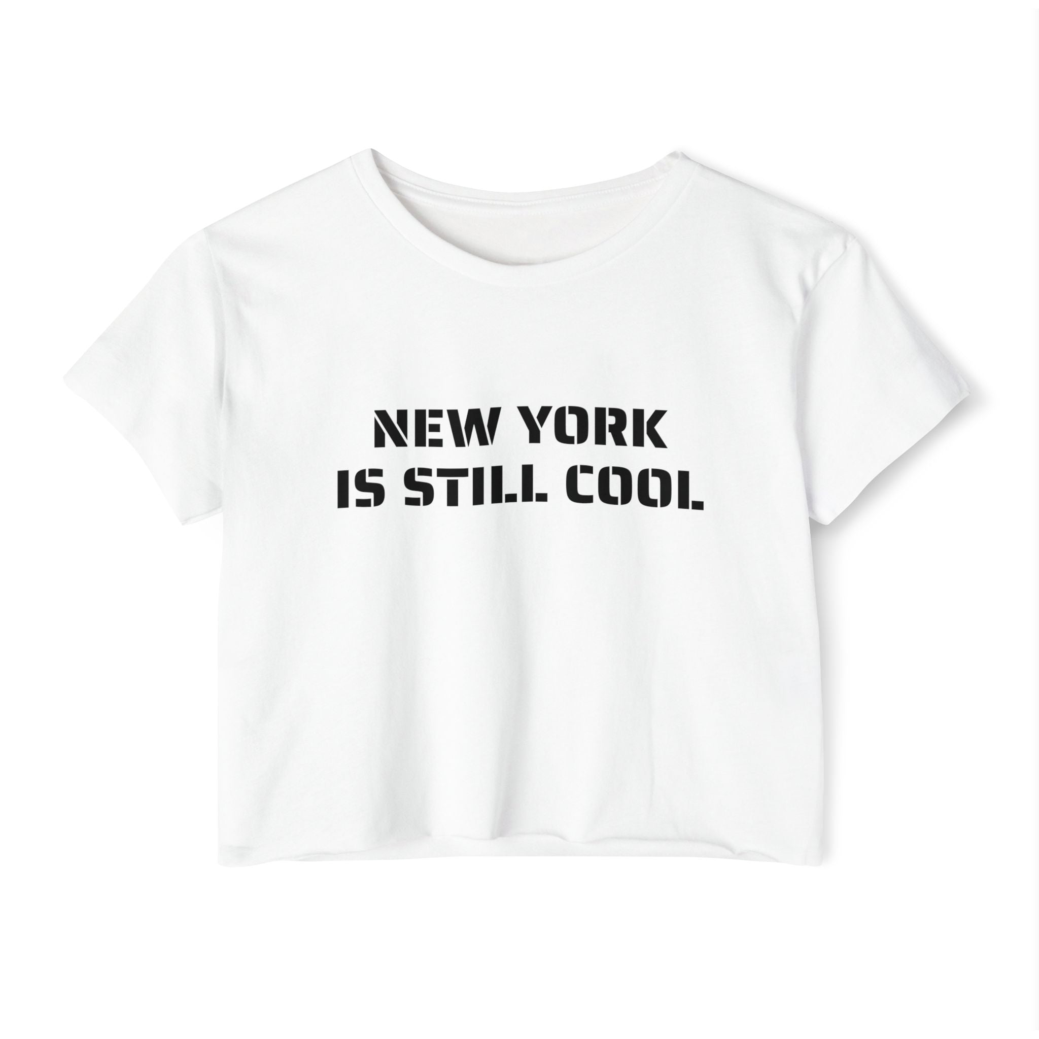 New York Is Still Cool Crop Top T-shirt   NYC Tee