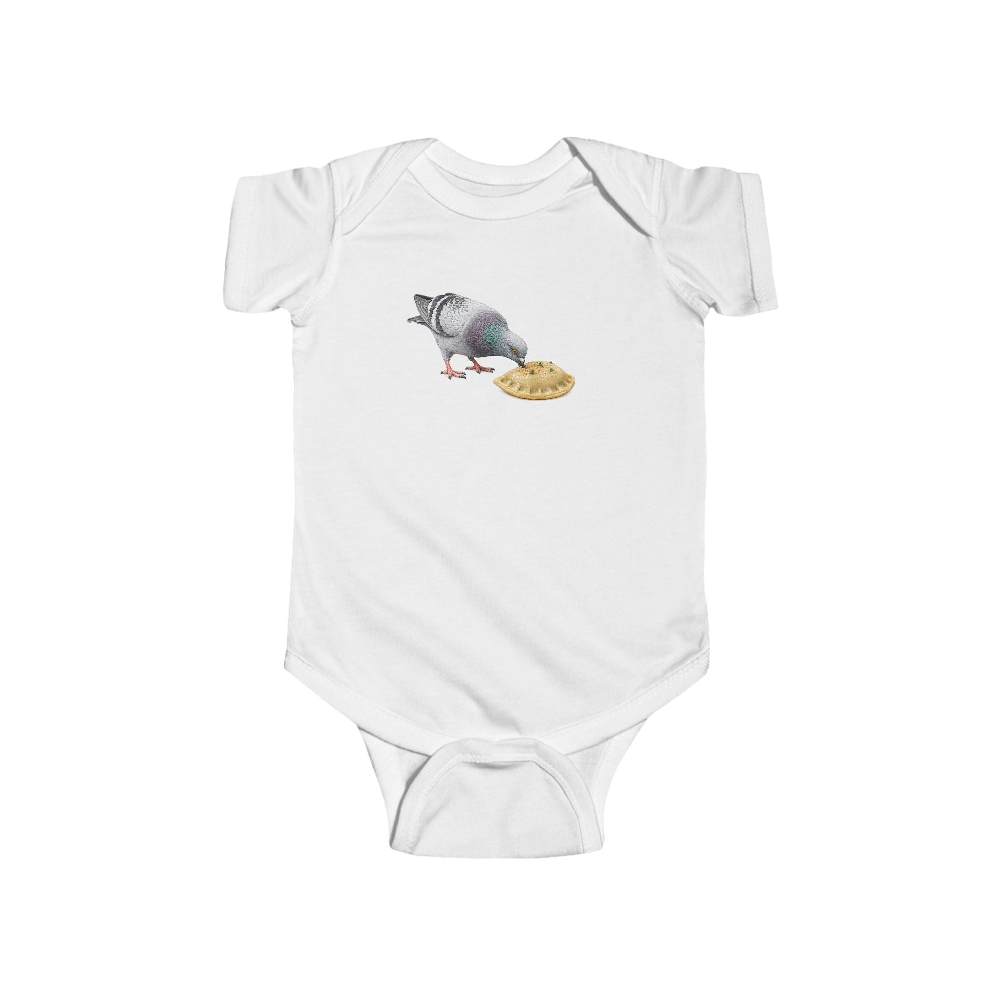 Customizable Greenpoint NYC Pigeon Baby Onesie | New Yorker Reveal Infant Bodysuit