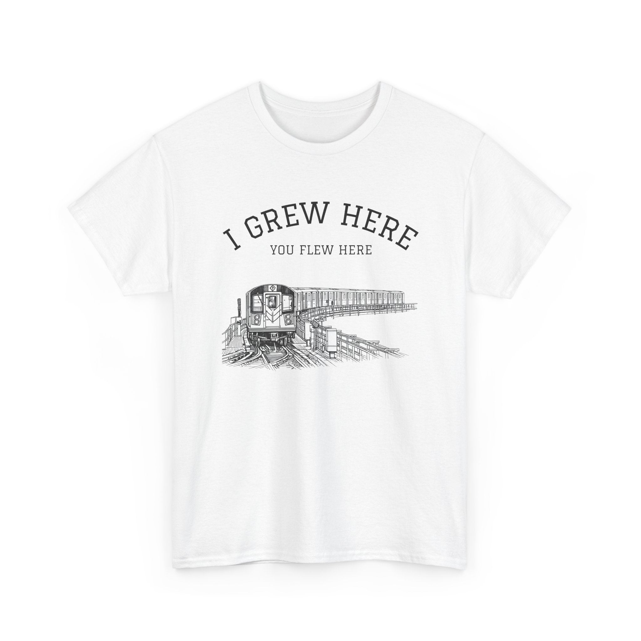 NYC Elevated Subway T-Shirt |I Grew Here You Flew Here New York City Train Tee