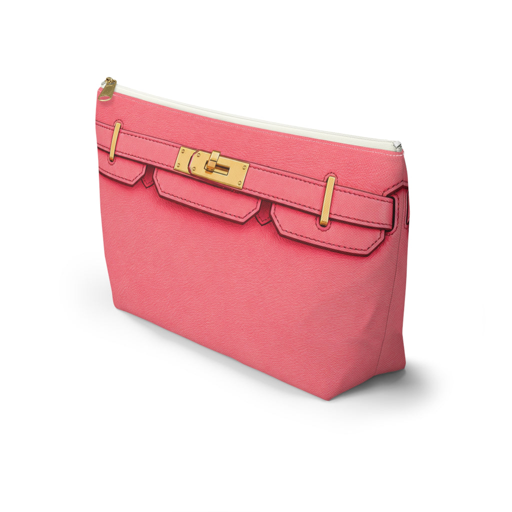 Canal Street Large Pink Makeup Bag —  T-Bottom Travel Bag