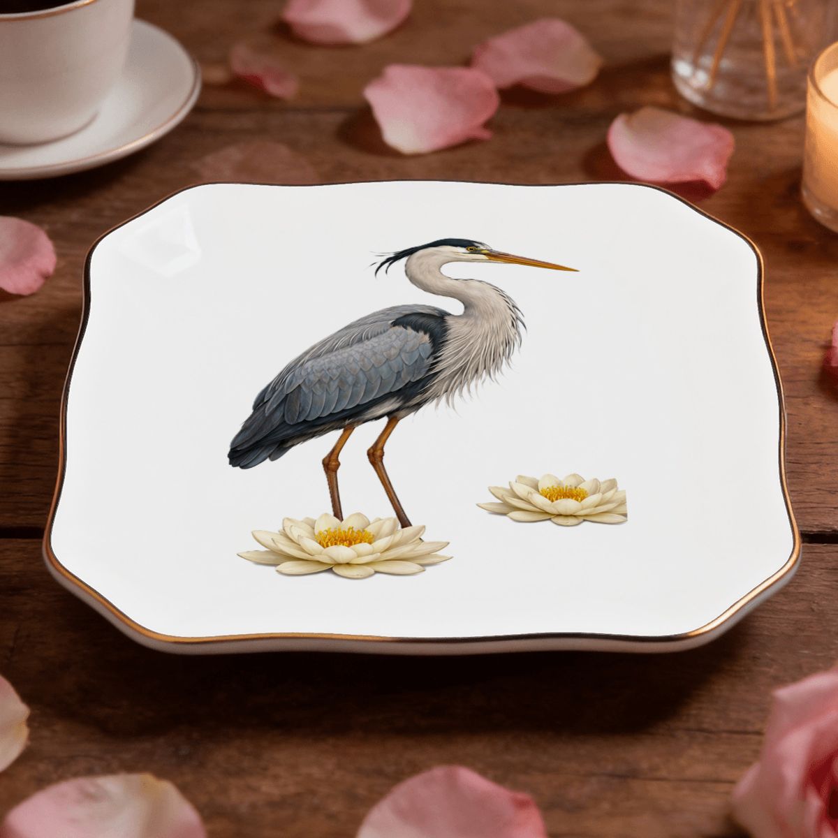 Staten Island Blue Heron Jewelry and Trinket Tray