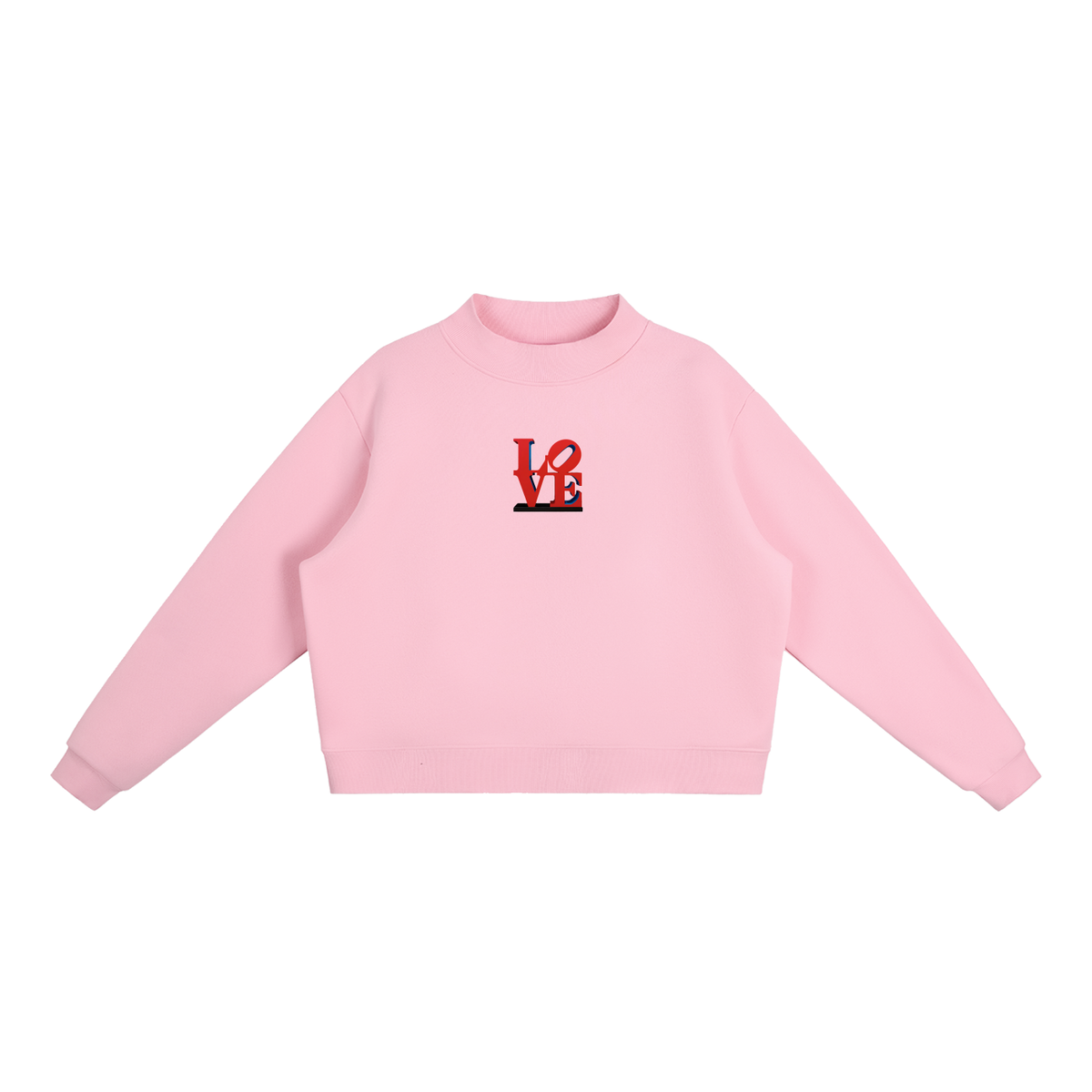 Icons of New York Fleece Mock-Neck Crew Sweatshirt