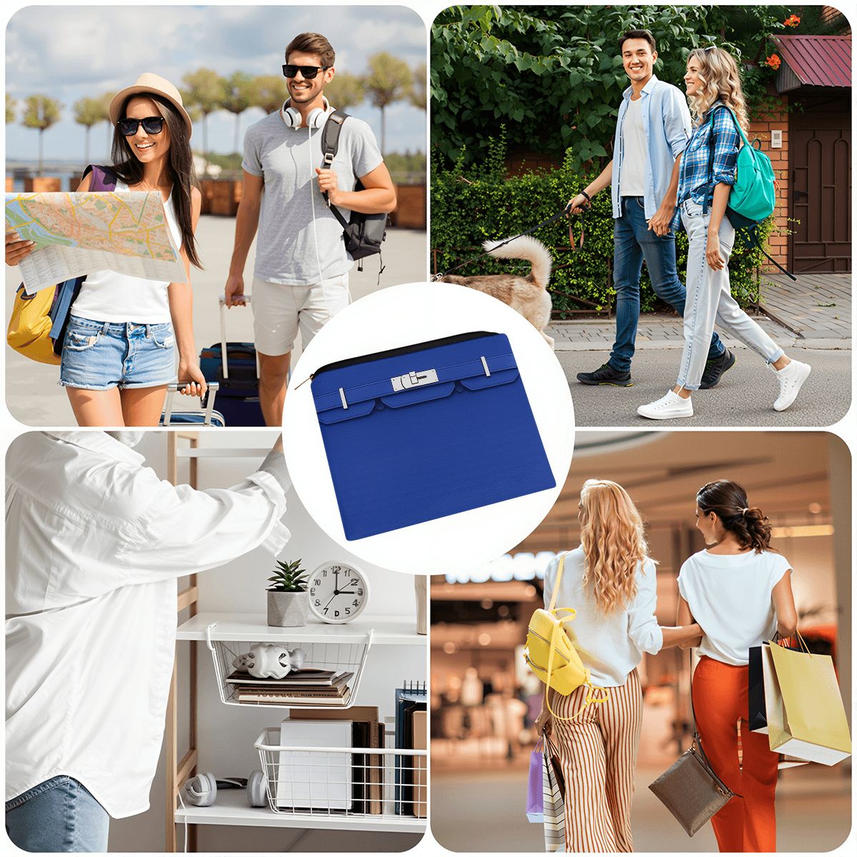 Canal Street Blue Large Coin Purse