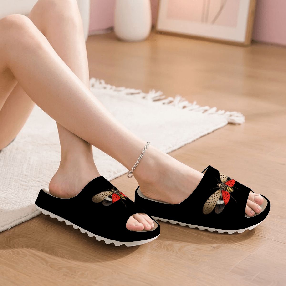 Spotted Lanternfly Stomper Slide Sandals
