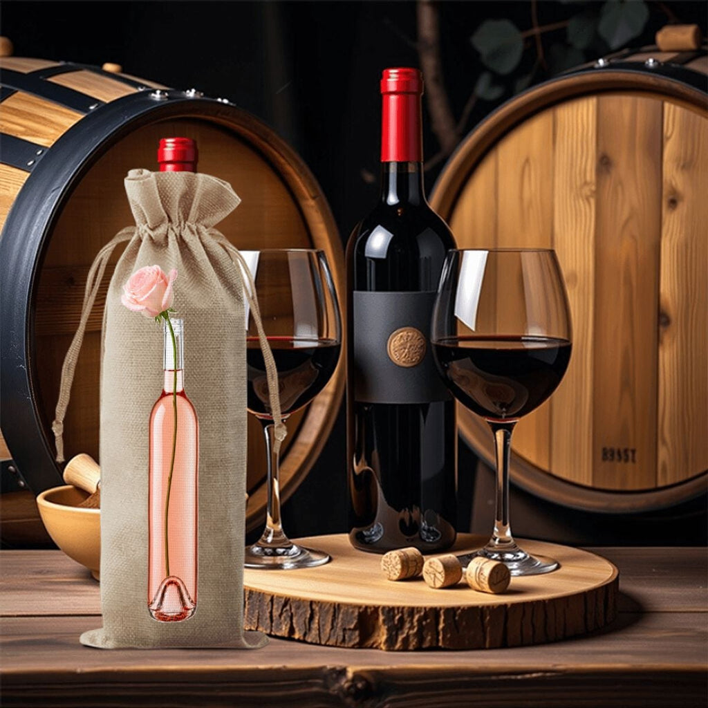 Customizable Rosé Wine Gift Bag
