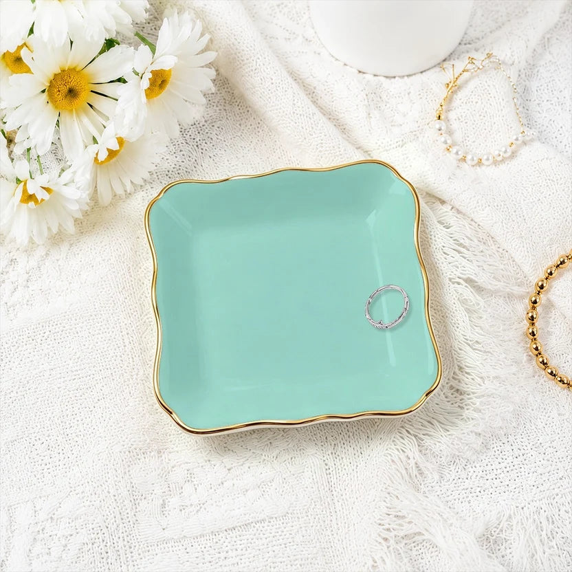 Robin's Egg Blue Jewelry and Trinket Tray