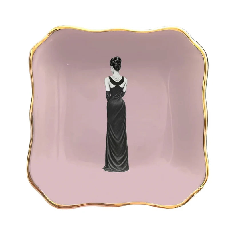Audrey's Back Blush Pink Jewelry and Trinket Tray