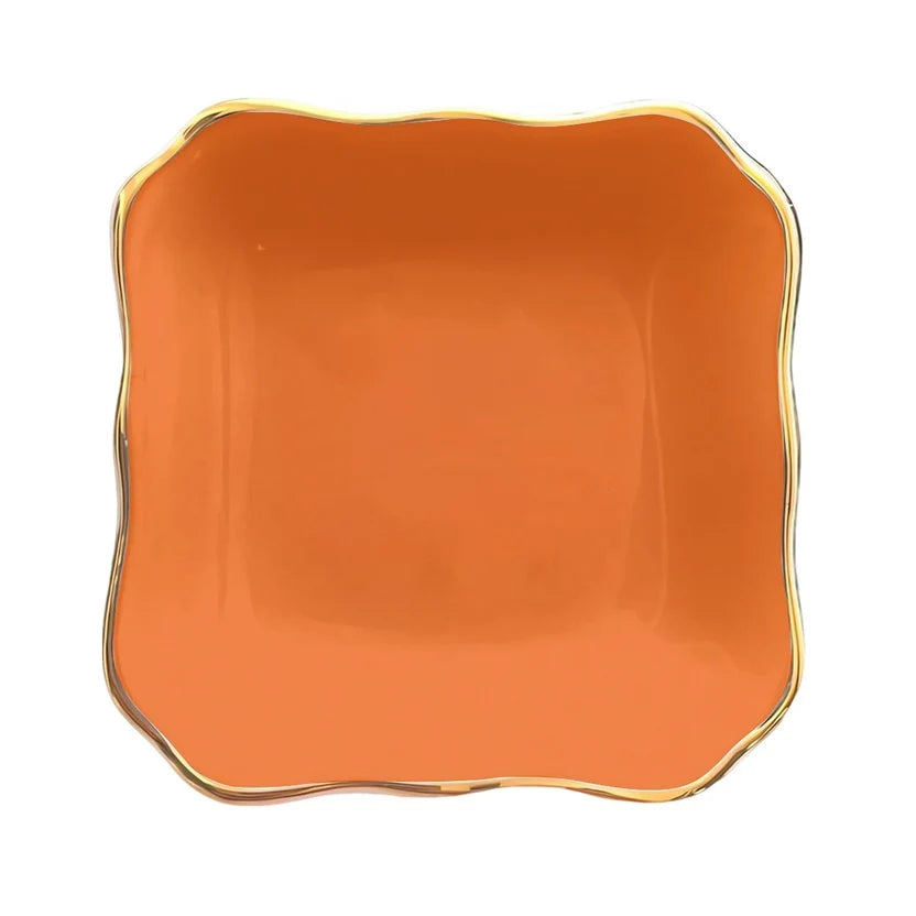 Orange Jewelry and Trinket Tray