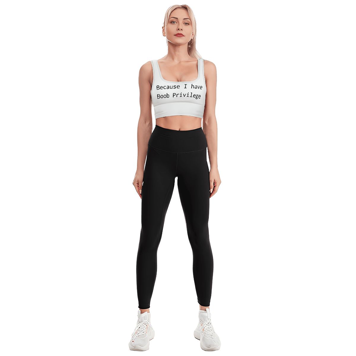 Because I Have Boob Privilege Sports Bra Top