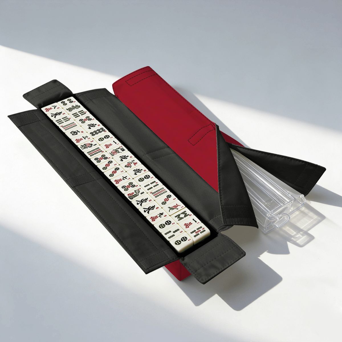 Mahj Queen Burgundy Mahjong Bag Set 3 Pcs