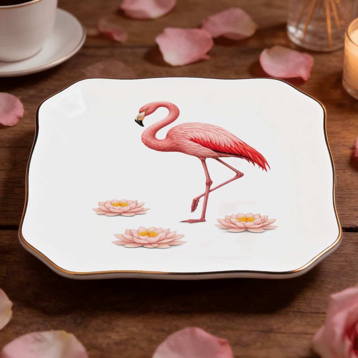 Bronx Zoo Pink Flamingo Jewelry and Trinket Tray