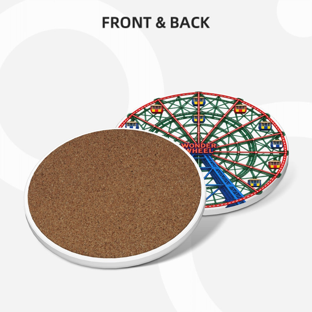Coney Island Ferris Wheel Round Coasters Set of Six