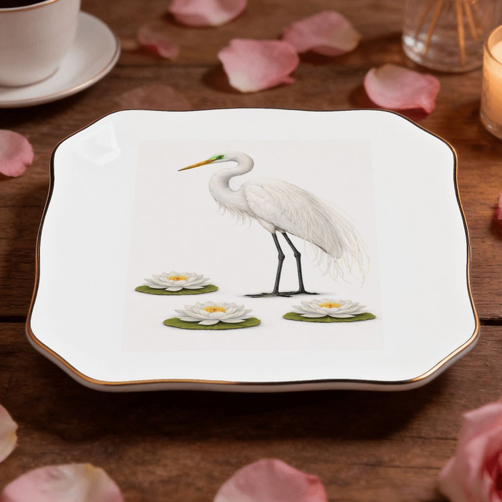 Jamaica Bay Great Egret Jewelry and Trinket Tray