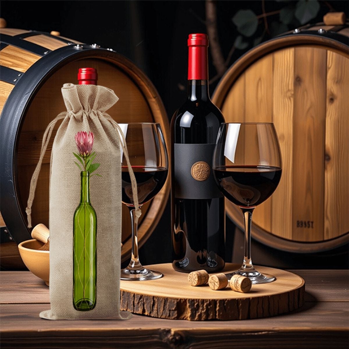 Customizable Wine Gift Bag