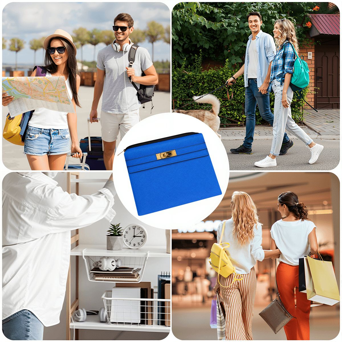 Canal Street Electric Blue Large Coin Purse