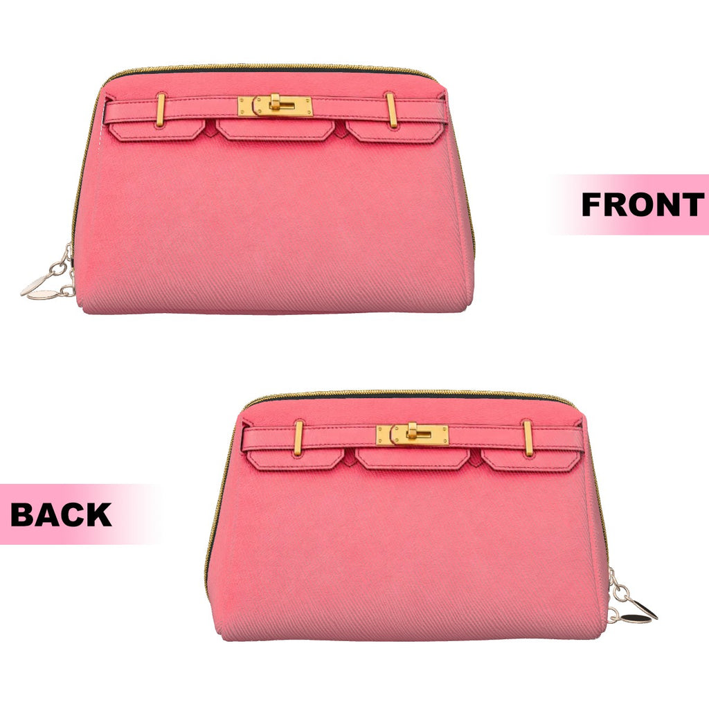 Canal Street Pink PVC Leather Makeup Bag